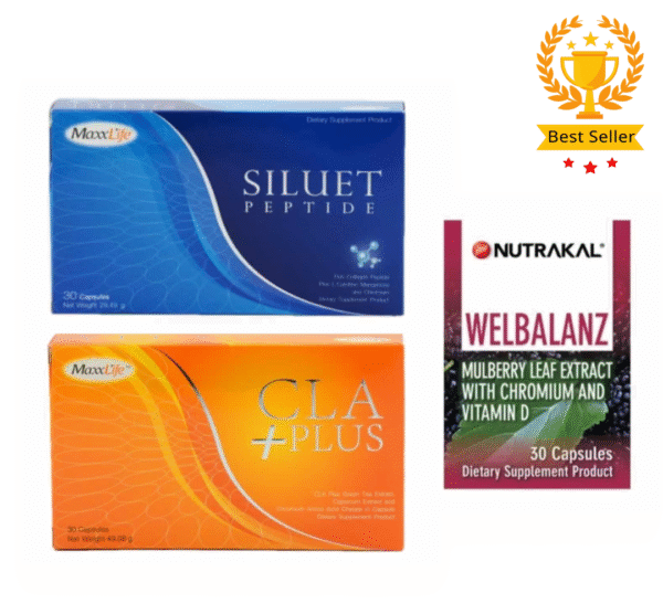 Set Welbalanz(2) +CLA PLUS(1) + Siluet(1) for weight control