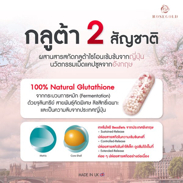 Rose GoldGlutami C Beadlets  Glutathione 1 bottle - Image 9