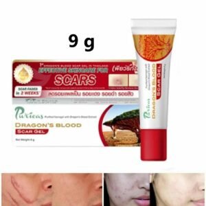 Puricas Natural Dragon's Blood Scar Gel Treat Keloid Surgery Acne Scars 9g