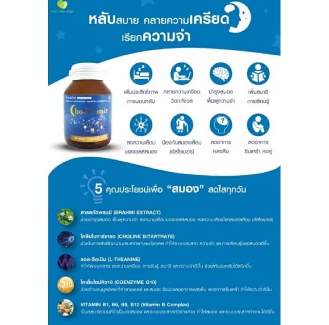 Cho-Promix dietary supplement for sleep and brain - Image 3